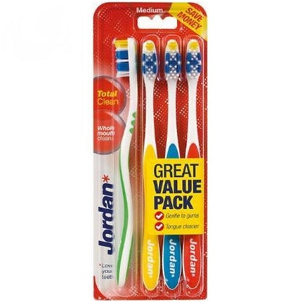 Jordan Total clean Tandenborstel medium - 4st