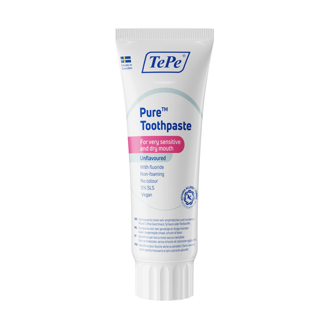 TePe Tandpasta Pure Unflavoured 75ml