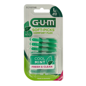 GUM Soft Picks Comfort Flex large mint - 40st