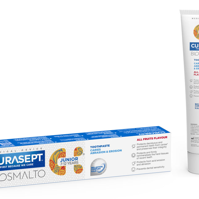 Curasept Biosmalto Cariës, Erosie & Slijtage Junior Tandpasta