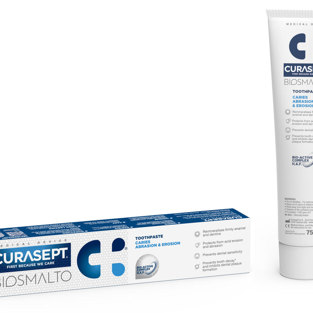 Curasept Biosmalto Cariës, Erosie & Slijtage Tandpasta - 75ml