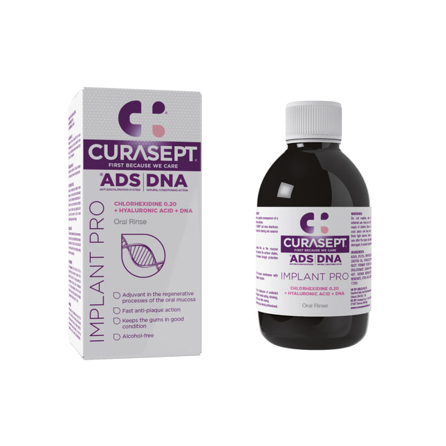 Curasept Mondspoelmiddel Implant Pro 0,20% chloorhexidine + hyaluronzuur - 200ml