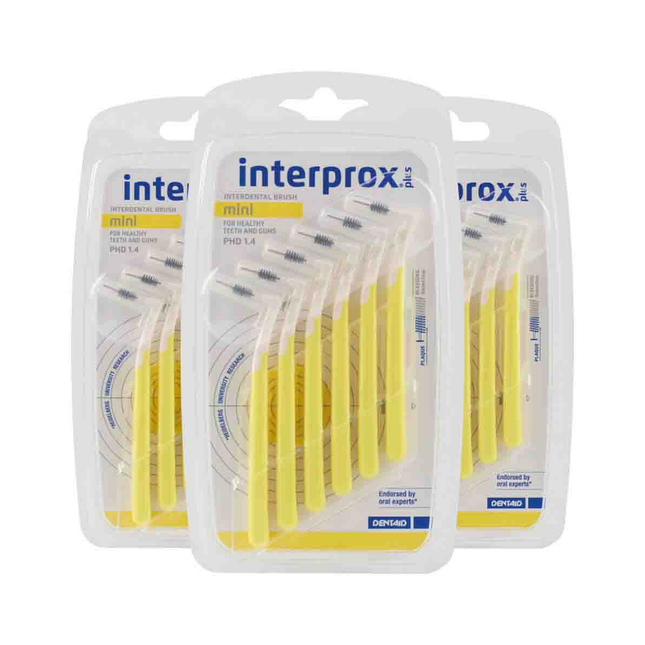 Interprox Plus ragers mini geel PHD 1.4 - Voordeel 3 x 6st