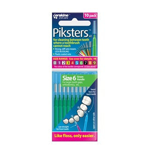 Piksters Ragers Maat 6 Groen 3-5 mm - 10st