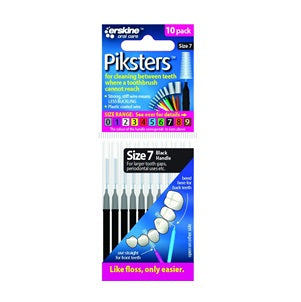 Piksters Ragers Maat 7 Zwart 5-8 mm - 7st
