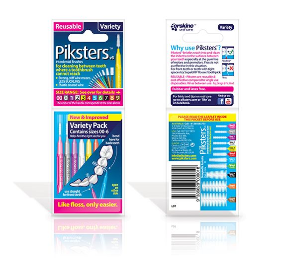 Piksters Ragers Assorted Maat 00-6 - 8st