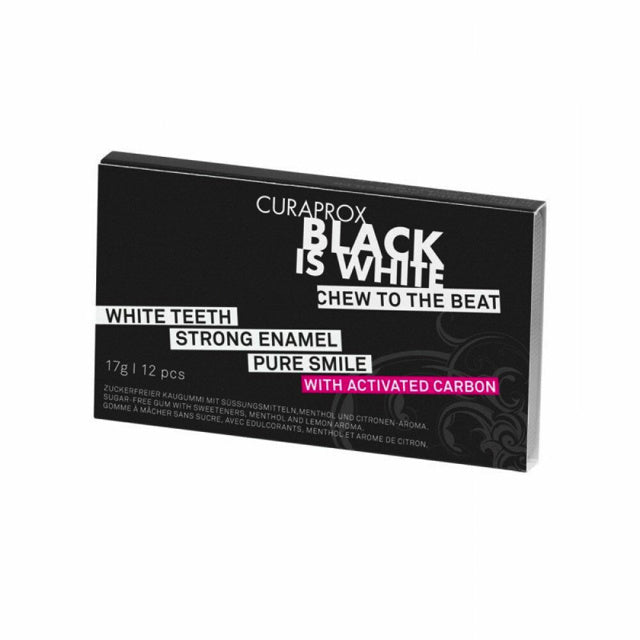 Curaprox Black is White Kauwgom - 12st