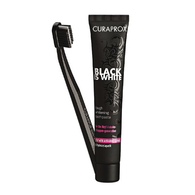 Curaprox Black is White Tandpasta - 90ml+tandenborstel