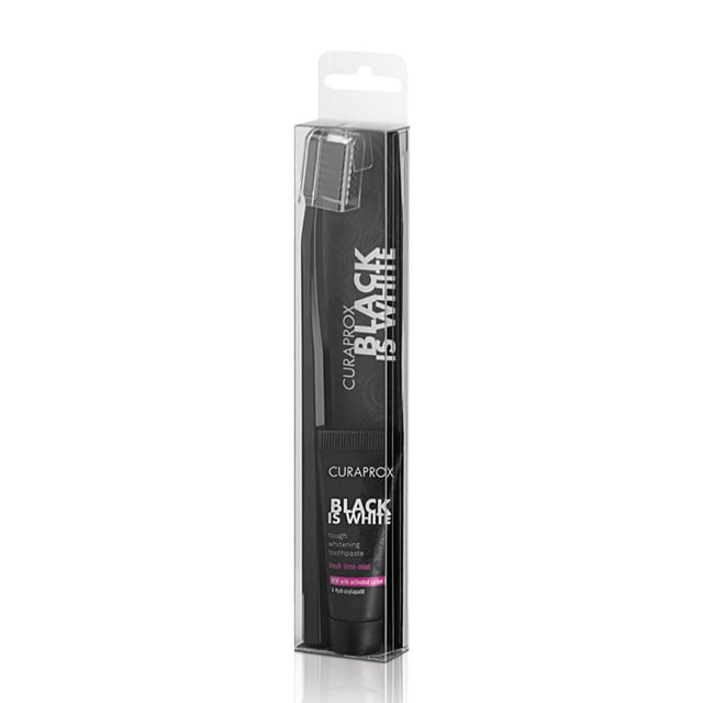 Curaprox Black is White travel Tandpasta - 10ml+tandenborstel
