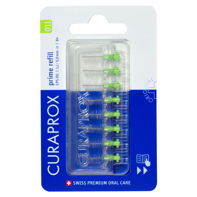 Curaprox CPS 011 ragers 5mm lichtgroen Prime Start navulling - 8st