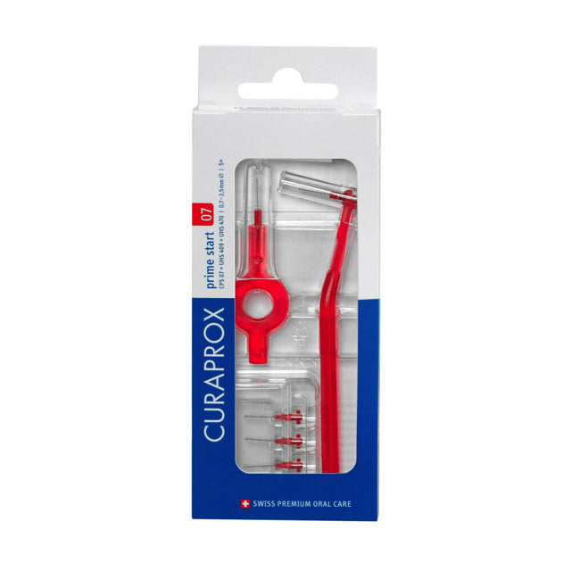 Curaprox CPS 07 ragers 2,5mm rood Prime Start - 5st+houders