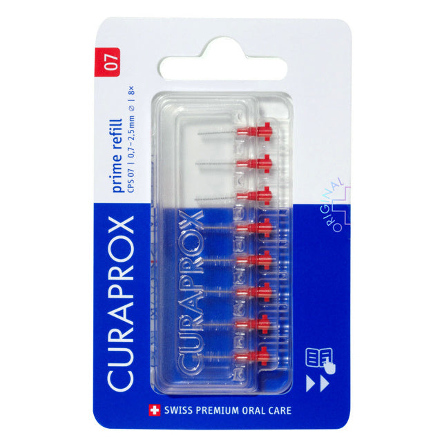Curaprox CPS 07 ragers 2,5mm rood Prime Start navulling - 8st