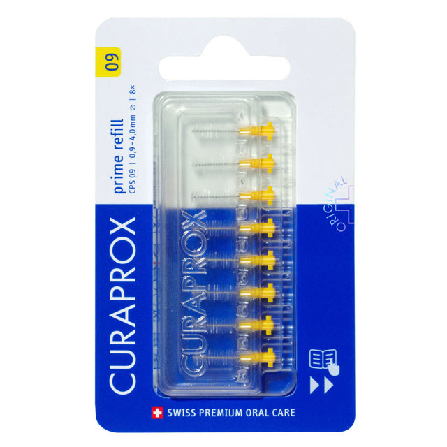 Curaprox CPS 09 ragers 4mm geel Prime Start navulling - 8st