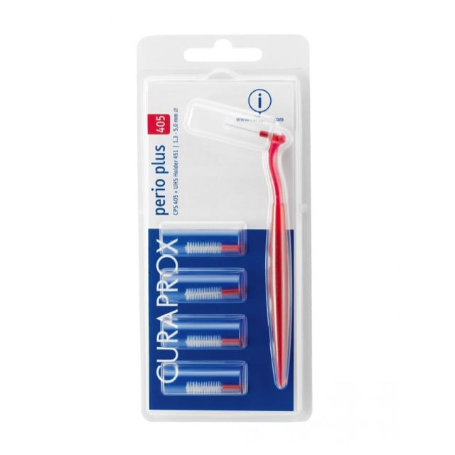 Curaprox CPS 405 Perio ragers 5mm rood - 5st+houder