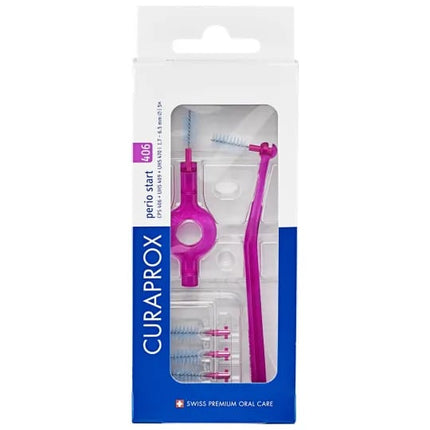 Curaprox CPS 406 ragers 1.7 - 6.5mm paars Perio Start – 5st+houders