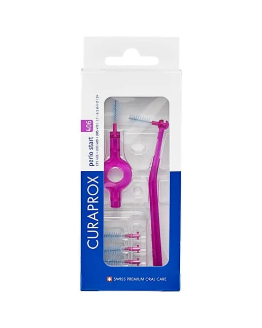 Curaprox CPS 406 ragers 1.7 - 6.5mm paars Perio Start – 5st+houders