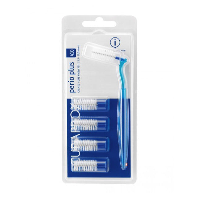 Curaprox CPS 410 Perio ragers 10mm blauw - 5st+houder