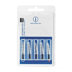Curaprox CPS 508 Soft Implant ragers 4,5-8,5mm zwart navulling - 5st