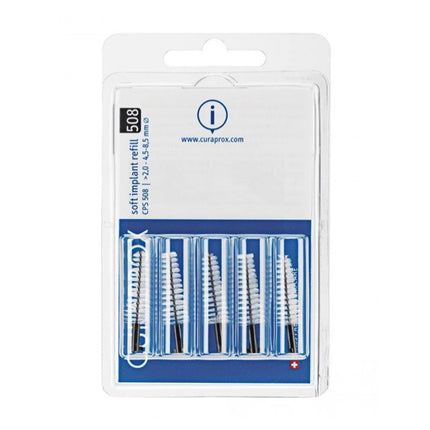 Curaprox CPS 508 Soft Implant ragers 4,5-8,5mm zwart navulling - 5st