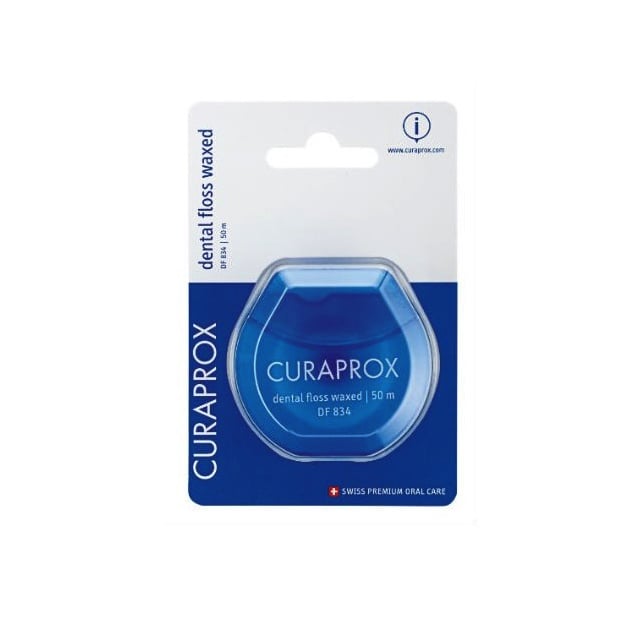 Curaprox DF 834 PTFE Dental Floss waxed - 50mtr