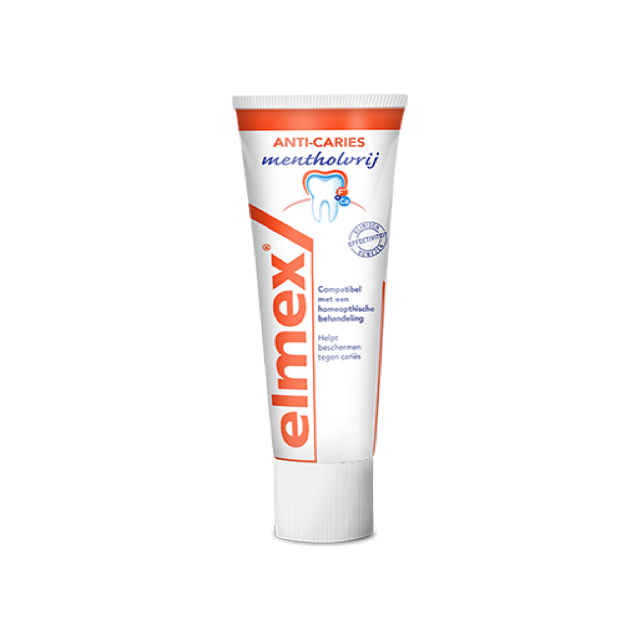 Elmex Tandpasta anti cariës mentholvrij  - 75ml
