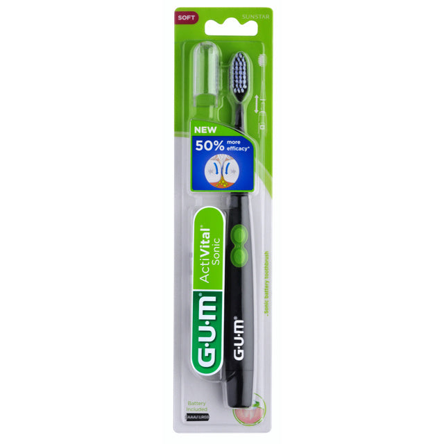 GUM Activital Sonic Tandenborstel Zwart - 1st