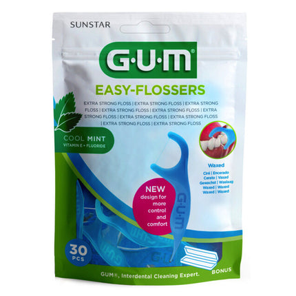 GUM Floss easy flossers mint - 30st