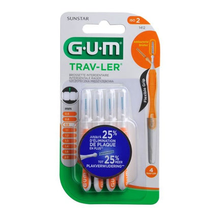 GUM Trav-ler ragers 0,9 mm oranje - 4st