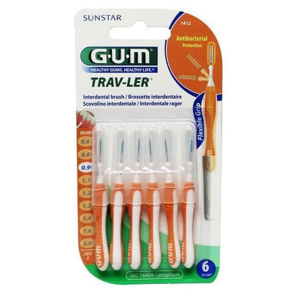 GUM Trav-ler ragers 0,9 mm oranje - 6st