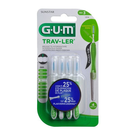 GUM Trav-ler ragers 1,1 mm groen - 4st