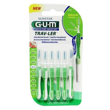 GUM Trav-ler ragers 1,1 mm groen - 6st