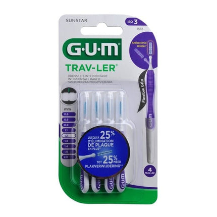 GUM Trav-ler ragers 1,2 mm paars - 4st