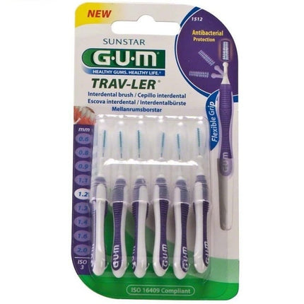 GUM Trav-ler ragers 1,2 mm paars - 6st