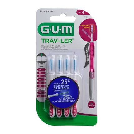 GUM Trav-ler ragers 1,4 mm magenta - 4st