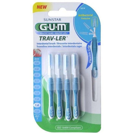GUM Trav-ler ragers 1,6 mm blauw - 4st