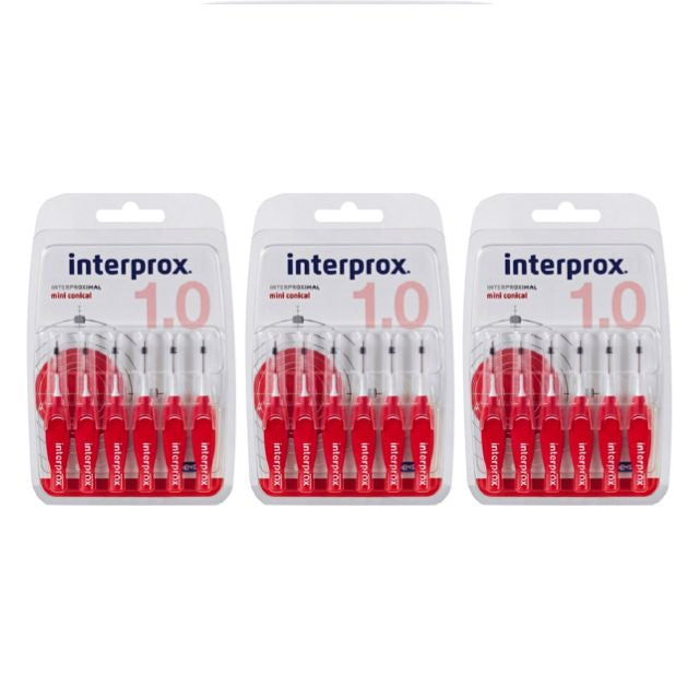 Interprox premium ragers mini conical rood 2-4 mm - Voordeel 3 x 6st