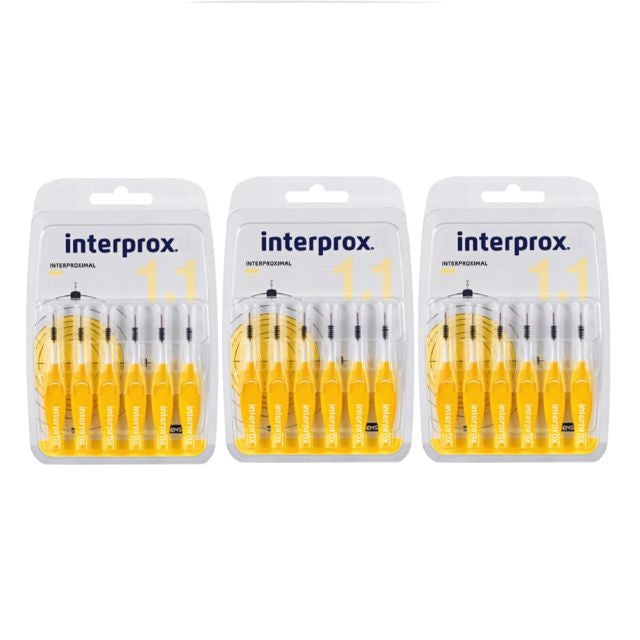 Interprox premium ragers mini geel 3 mm - Voordeel 3 x 6st