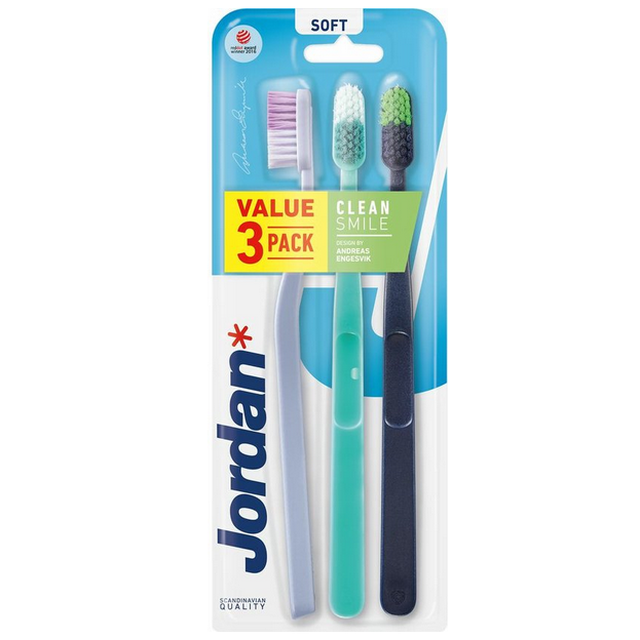Jordan Clean Smile Tandenborstel soft  - 3st
