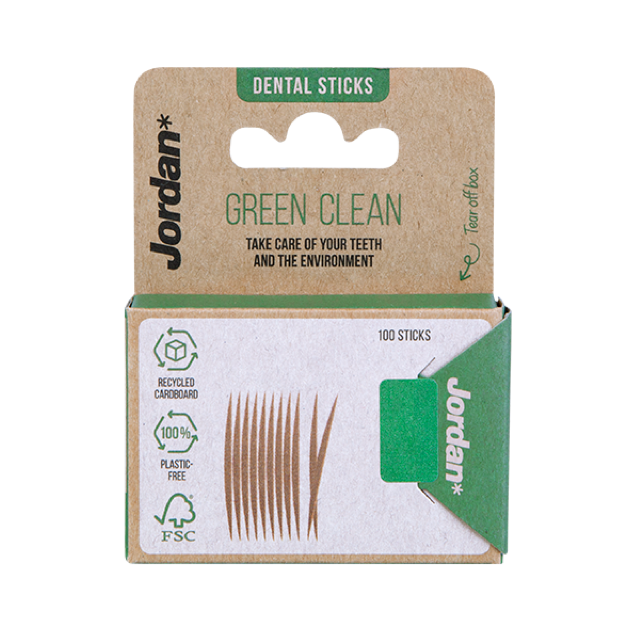 Jordan Dental Sticks Green Clean - 100st