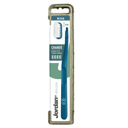 Jordan Green clean Change Tandenborstel medium - 4st