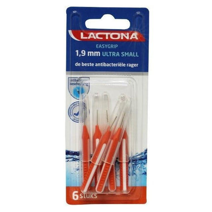 Lactona Easygrip ultra small 1,9mm oranje - 6st
