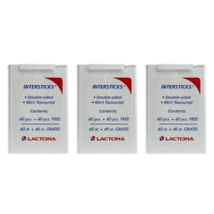 Lactona Tandenstokers intersticks - Voordeel 3 x 100st