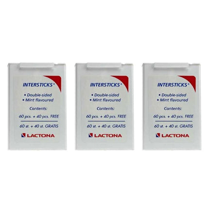 Lactona Tandenstokers intersticks - Voordeel 3 x 100st