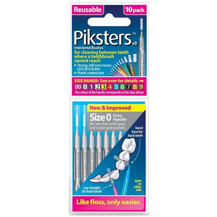 Piksters Ragers Maat 0 Grijs 1,7 mm - 10st
