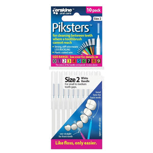 Piksters Ragers Maat 2 Wit 2 mm - 10st