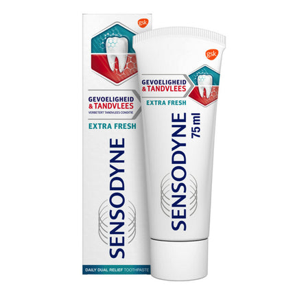 Sensodyne Tandpasta gevoeligheid & tandvlees extra fresh - 75ml