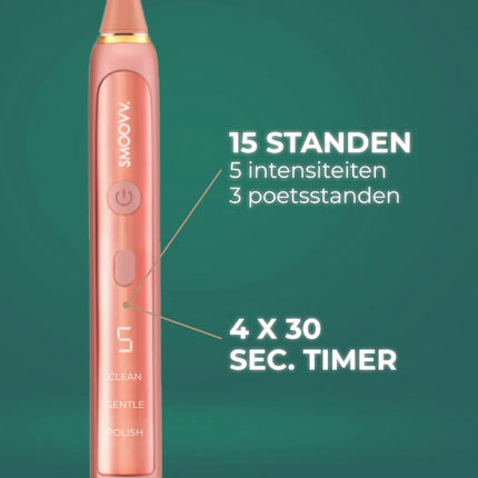 SMOOVV Sense elektrische tandenborstel classy pink - 1st