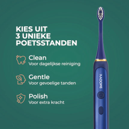 SMOOVV Sense elektrische tandenborstel midnight blue - 1st