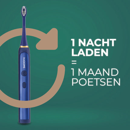 SMOOVV Sense elektrische tandenborstel midnight blue - 1st