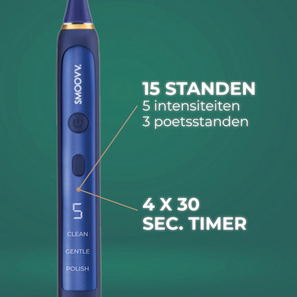 SMOOVV Sense elektrische tandenborstel midnight blue - 1st